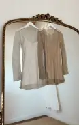 Iconic Mini Dress ~ White Glitz(XXS)