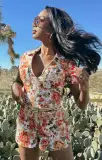 Ranch Romper ~ Desert Rose Denim(XS)