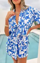 Parker Button Down ~ Santorini Escape(XS)