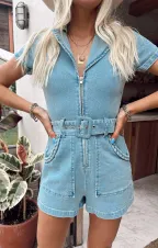 Outlaw Romper ~ Light Tide(XS)