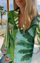 Classic PJ Set ~ Piña Colada Party Silky
