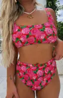 Sanibel Top ~ Rosie Blooms Micro Rib(XS)