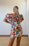Major Drama Dress ~ Charm Peony White Taffeta(XS)