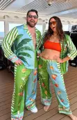 Classic PJ Set ~ Piña Colada Party Silky(XS)