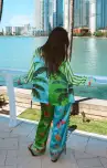 Classic PJ Set ~ Piña Colada Party Silky(XS)