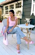 Gidget Bodysuit ~ Pink Stretch(XS)