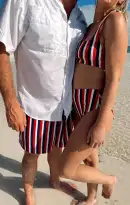 Man Mu Trunks ~ Americana Stripe(S)