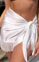 Lido Sarong ~ Ivory Fringe(XS/S)