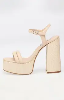 Steve Madden Tiera Platform Heel ~ Natural(6)