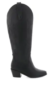 Billini Urson Extra Wide Calf Cowboy Boot ~ Black(6)