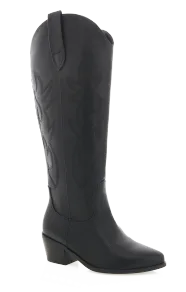Billini Urson Extra Wide Calf Cowboy Boot ~ Black(6)