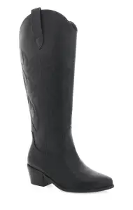 Billini Urson Extra Wide Calf Cowboy Boot ~ Black(6)