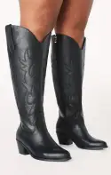 Billini Urson Extra Wide Calf Cowboy Boot ~ Black(6)