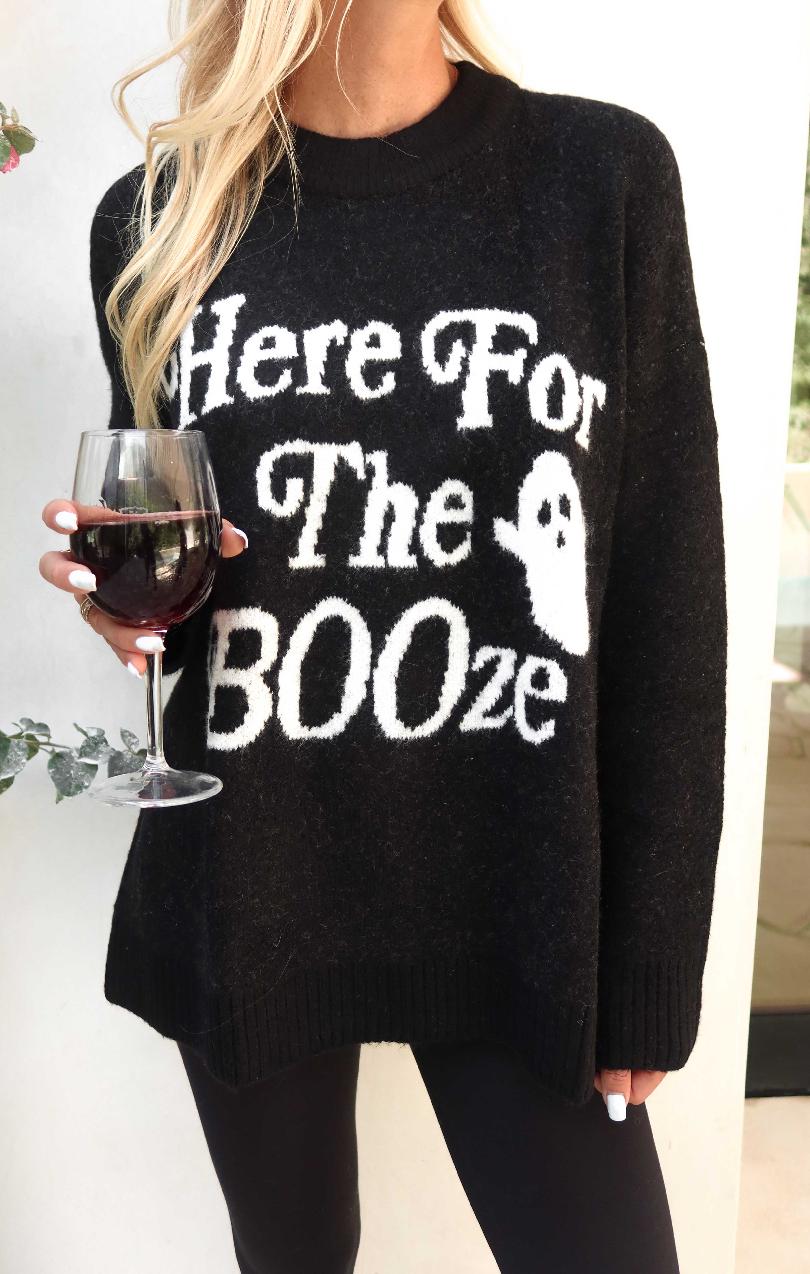 Classic Crewneck Sweater ~ Ghost Graphic Knit