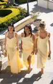 Abigail Maxi Dress ~ Pale Yellow Luxe Satin(XXS)