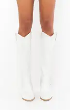 Billini Finley Cowboy Boot ~ White(5)
