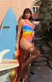 Jamaica One Piece ~ Rainbow Sunrise(XS)