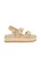 Steve Madden Bigmona Platform Sandal ~ Natural(6)