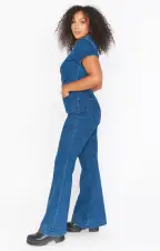 Everhart Jumpsuit ~ Lunar Blue(XS)