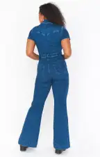Everhart Jumpsuit ~ Lunar Blue(XS)