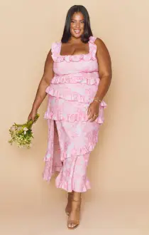 Greta Dress ~ Blushing Floral Stretch(XXS)