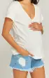 Maternity Cabo Shorts ~ Tide(XS)