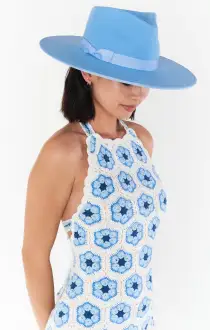 Lack of Color Capri Rancher Hat ~ Sky Blue(S)