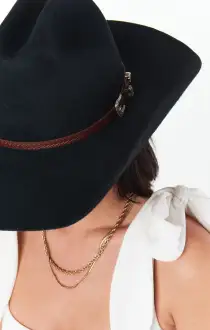 Walken Cowboy Hat ~ Black(S)