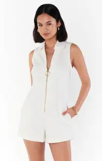 Reno Romper ~ Seasalt(XS)