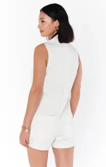 Reno Romper ~ Seasalt(XS)