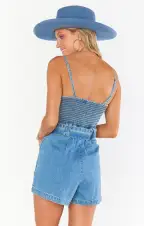 Sloane Romper ~ Dusk Blue(XS)