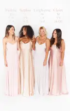 Faith Maxi Dress ~ Champagne Luxe Satin(XXS)