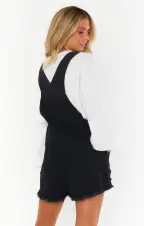 Georgia Overalls ~ Washed Black(XS)