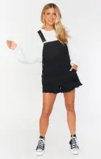 Georgia Overalls ~ Washed Black(XS)