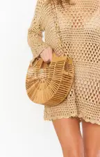 Half-Moon Clutch ~ Bamboo(OS)