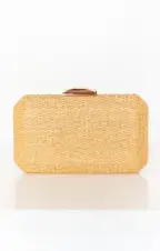Norah Woven Clutch ~ Natural(OS)