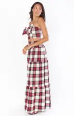 Melody Maxi Skirt ~ Winter Plaid(XS)