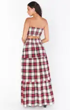 Melody Maxi Skirt ~ Winter Plaid(XS)