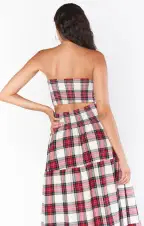 Bow Top ~ Winter Plaid(XS)