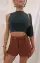 Desert Lace Up Shorts ~ Studded Brown Denim(24)