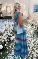 Francie Ruffle Dress ~ Ombre Metallic Crinkle(XS)