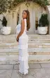 Monique Tie Maxi Dress ~ White Forever Lace(XXS)