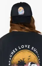 Venice Graphic Trucker Hat ~ Black(OS)