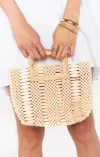 Paradiso Bag ~ Beige Beaded