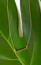 Jonesy Wood Hot Mess Necklace ~ Gold(OS)