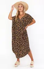 Worldly Caftan ~ Caramel Cheetah(XS)
