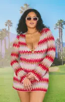 Monte Carlo Romper ~ Riviera Zigzag Crochet(XS)