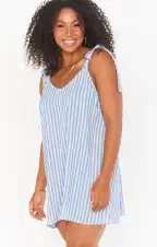 Throw and Go Tie Mini ~ She Sails Stripe(XS)