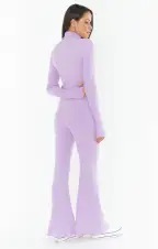 Layer Up Pants ~ Lillac Rib Knit(XS)