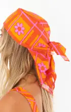 Groovy Babe Head Scarf ~ Malibu Daisy(OS)